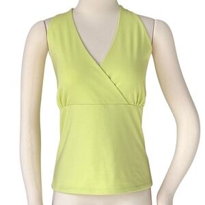 Liz Claiborne Lime Green Halter Top Size Large NWT